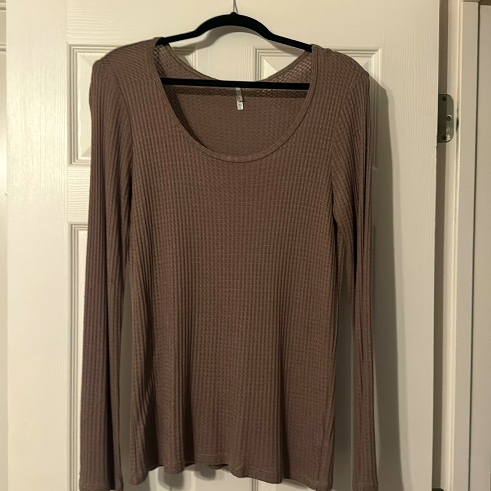 Mauve BKE core flowy shirt